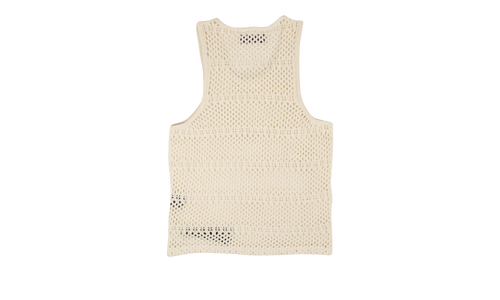 Boyfriend Crochet Tank Top "White" AMR-XTPS-0230