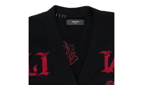 CARDIGAN "Black/Red" WKCAR ROSBLK
