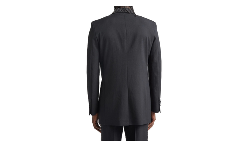 Beaded Tuxedo Jacket "Black" MJR003 001